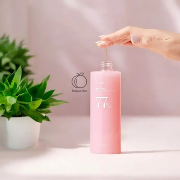 تونر اسنس مرطوب کننده و روشن کننده هلو نیاسینامید آنوا